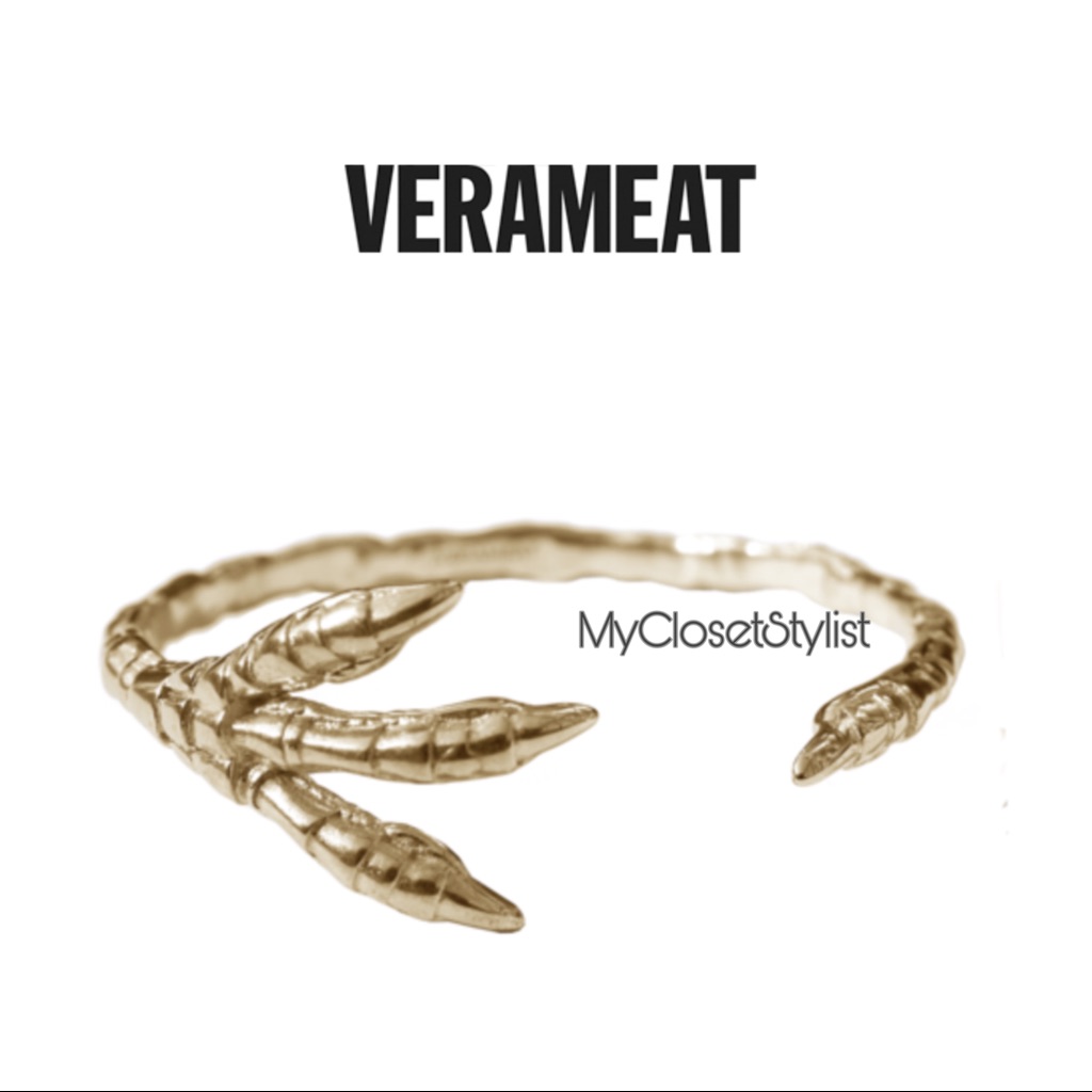 Verameat Gold Claw Cuff Bird Talon New Crow